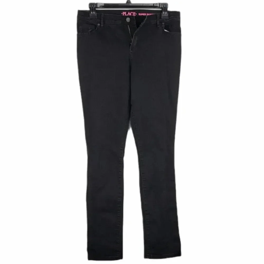 Children's Place Super Skinny Black Pants 16